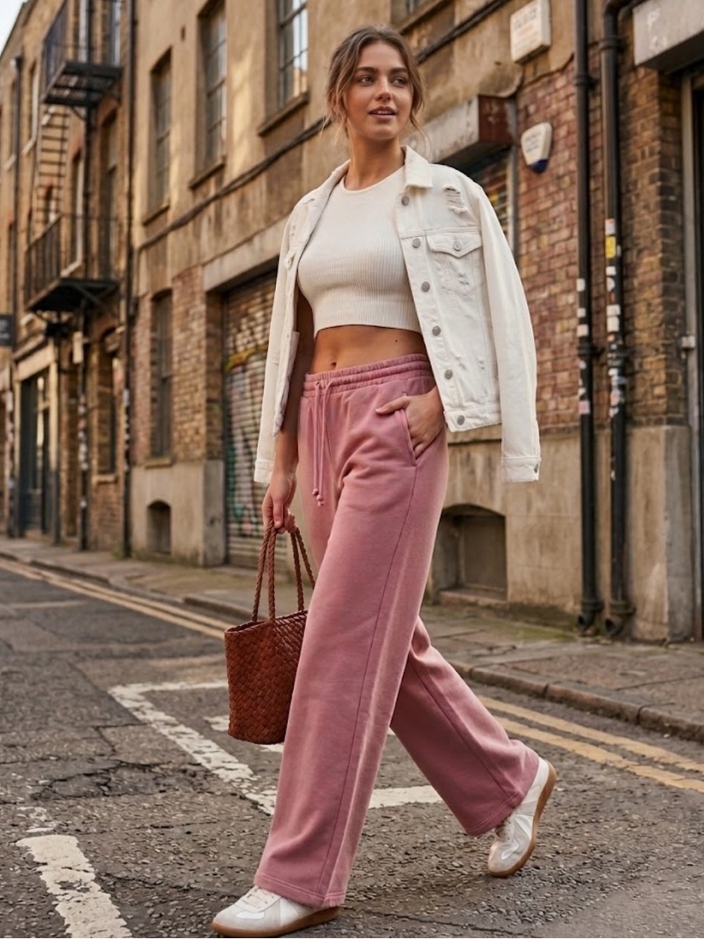 NWOT Zara Sweatpants in Dusty Rose